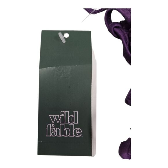 WILD FABLE PURPLE SEQUINS SLEEVELESS MINI SKIRT SIZE LARGE. - Picture 10 of 10